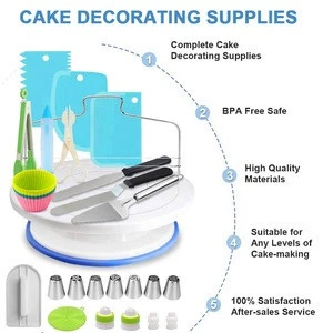 Hot Sale On Amazon Cake Decorating tools Cake Decorating Supplies Cake rotating turntable Supplies