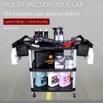 hot sale rolling utility cart hospital plastic cart wholesale Factory Restaurant service cart with wheels