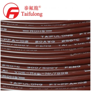 Hot sale TAIFULONG PFA VDE7998 16AWG 250C 300/500V Tinned copper wire Electric wire manufacturer Electronic cable