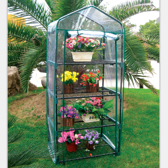 Hot Sale The Cheapest High quality Hot 4 Tier Outerdoor Mini Film Garden Greenhouse