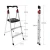 Hot sale three 3 step tree stand aluminum ladder for hunting with thick pipe
