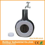hot sale waterproof LCD digital clock with calender temperature desktop