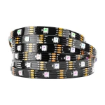 Hot sales High quality 144 led/m 1 LED cut  WS2812B  Black/white 12mm PCB DC 5v 5050 smd flexible rgb led pixel strip