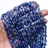 Hot Sell Wholesale Loose Beads Natural Gemstone Blue Plain Oval Kyanite Beads