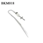 Hot-Selling Chrome-plated Zinc Alloy Metal Bookmark