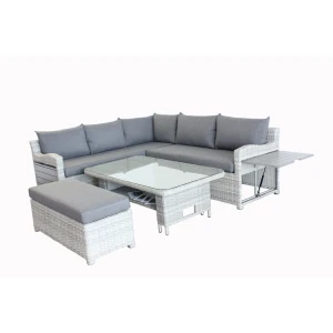 Hot Selling Comfortable Cheap Patio Garden Furniture Balcony Outdoor Patio Rattan Dining Lounge Chairs And Table Rattan Sofa Set