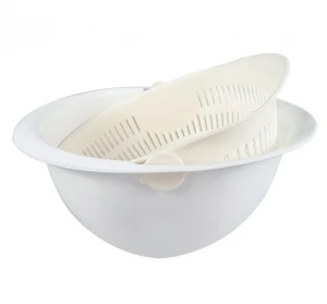 Hot selling double-layer kitchen bowl drain basket Strainer and colander