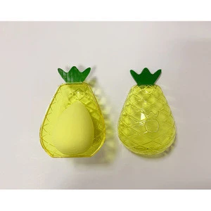 Hot Selling Good Quality Makeup Sponge With Plastic Fruit Holder Sponges