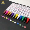 Hot selling high quality 12 different colored healthy pen permanent pens paint marker set