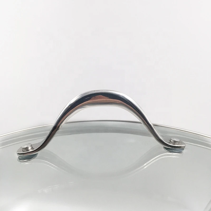 Hot Selling Induction Bottom Metal 28cm Hot Pot Casserole with glass lid