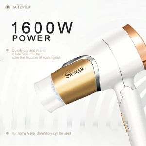 Hot-selling Mini anion  foldable portable thermostatic traveler electric hair dryer hot and cold air nozzle