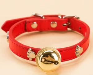 Hot selling pet dog collar dog cat collar with bells beautiful pet products