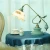 Import Hotel decorate vintage Bedside Lamp Green wood base Table lamps from China