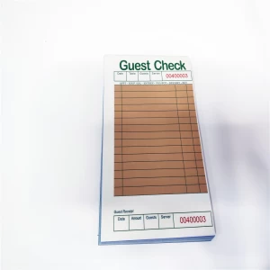 Hotel Restaurant Carbonless Guest Checks menu book Duplicate Order Pad Server Pad
