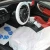 Import Hotsale universical foldable plastic white steering wheel cover from China
