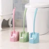 Household toilet brush set Creative toilet wash toilet brush New long handle no dead corners cleaning brush no dead corners