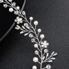 HS-J4742 crystal with white pearls handmade high quality hair clasp wedding bride use women bridal hair accessories