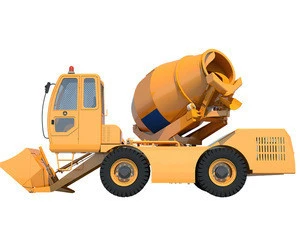 hydraulic self-loading mixing truck wheel new type mobile concrete mixer