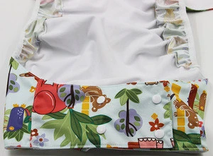 Incontinence pants print cloth nappy,Free Adult cloth diaper sample,reusable waterproof PUL fabric adult diaper for the disable