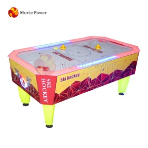 Indoor Coin Operated Air Hockey Arcade Table For Game Center / Amusement Park