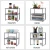 Import Indoor Household Multifunction Kitchen Holders Dish Furniture Organizer Storage Rack Space Bottle Tools Wall Modern Double Tiers from China