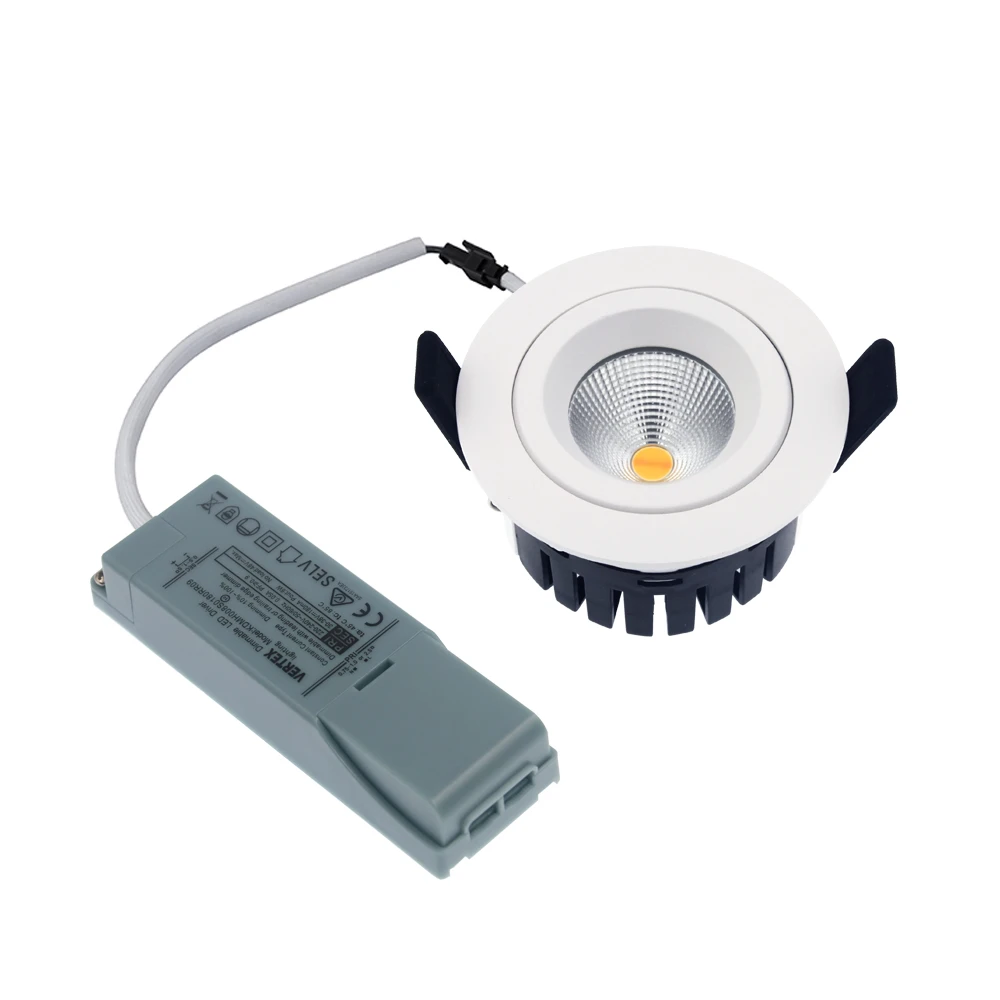 Indoor Lighting dimmable ip44 adjustable recessed led down light