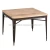 Import industrial design  pattern mango  wood  natural finish with metal leg   dining table from India