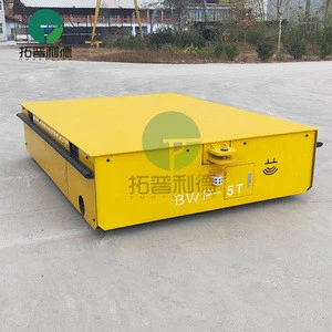 Industrial robot 5ton electric platform truck steerable battery powered