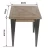 Import Industrial Wooden Square Classic Occasional   End Antique Dining Table With Metal Leg from China
