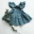 Import infant baby Girl dress summer cotton hemp solid color children skirt bowknot princess skirt fluffy skirt from China
