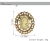 Import INFANTA JEWELRY 2018 Antique Relief Classic Beauty Queen Head Pin Brooch from China