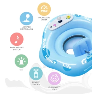 Intelligent baby electric swimming ring Inflatable Ring baby swimming ring pool float remote control toys