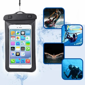 IPX8 PVC Material Custom Logo Waterproof Cell Phone Case
