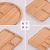 Import Japanese style hotel square round plaid tea tray fruit bread serving tray bamboo sushi dish wholesale from China