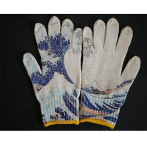 Japanese unique custom logo skin color cotton  gloves For Wholesale