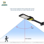 Jindian High quality IP65 outdoor waterproof lighting 120W integrated all in one led solar street light