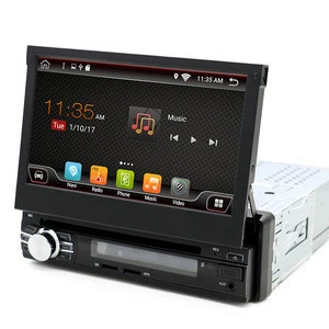 KANOR 7 inch universal 1 din android 7.1 car dvd player with bluetooth gps wifi car stereo mirror link radio cassette recorder