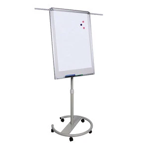 KBW  height adjustable easel stand whiteboard flip chart with wheels