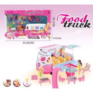 Kids Pretend Play Toys Fashion Dress Up Game Food Truck Toy