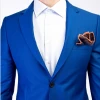 Kigili Blue Slim Fit Mens Suit Business Custom