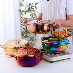 Kitchen Cookware Tempura Chicken Stainless Steel Temperature Control Deep Fryer Pots