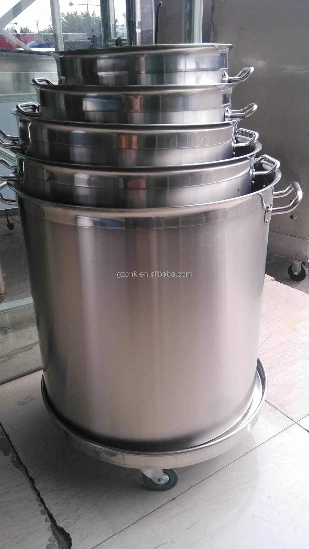 Kitchen equipment stainless steel stocks pot