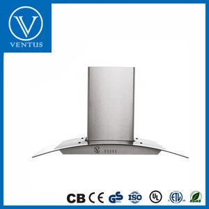 Kitchen Exhaust Stainless Steel Range Hood With LED Light