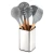 Import Kitchen Supplies Modern Baking Cooking Non-stick Heat Food Grade Silicone Kitchen Tools Set Wholesale Grey from China