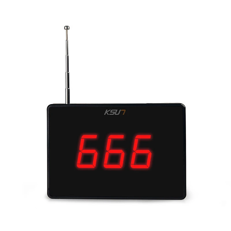 KSUN Q-12 Wireless Queue Paging System Waiter Calling System Pager Table Caller DIY Custom Logo Commercial Reminder Table Number