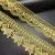 Import Lace Trim 2020 Polyester Gold Metallic Yarn Guipure Border Lace Trim from China