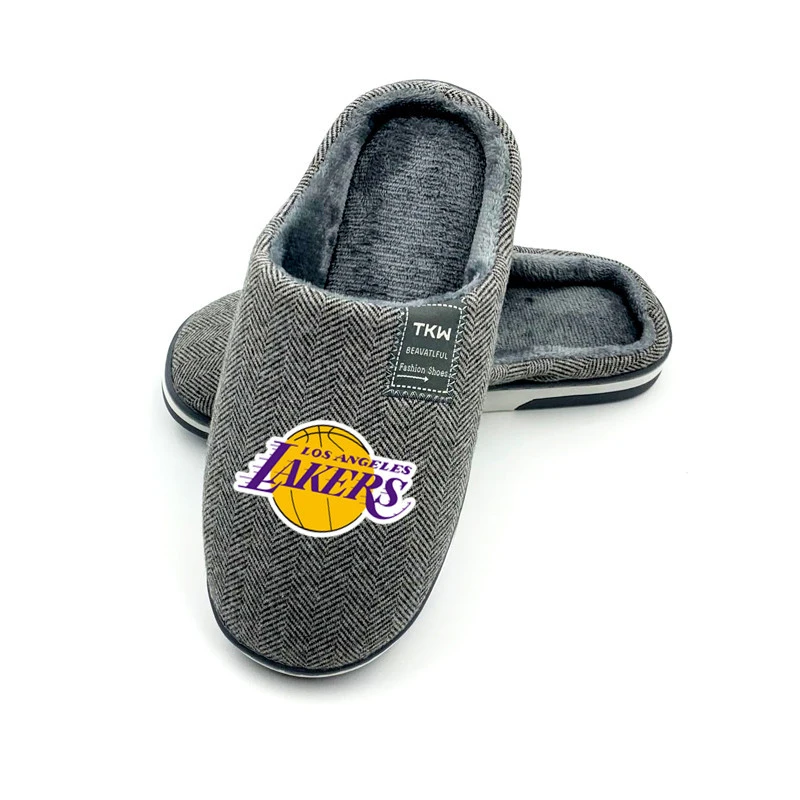 Laker N B A LA whole teams indoor home house warm soft man slippers