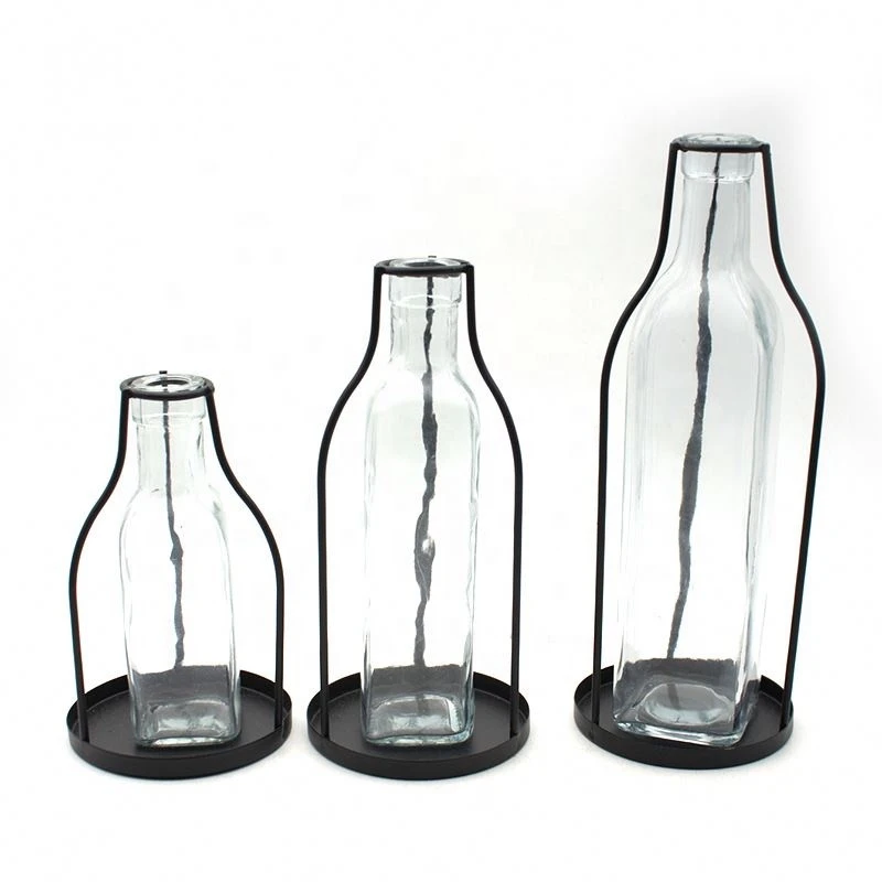 Lamp Decoration Round New Popular Home Decoration Flower Glass Vase Crystal Glass Vase
