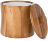 Large Capacity Accept Custom Placed Drinks Natural Color Bamboo Fiber Ice Bucket