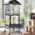 Import Large Parrot breeding cage metal luxury villa large outdoor cage bird from China